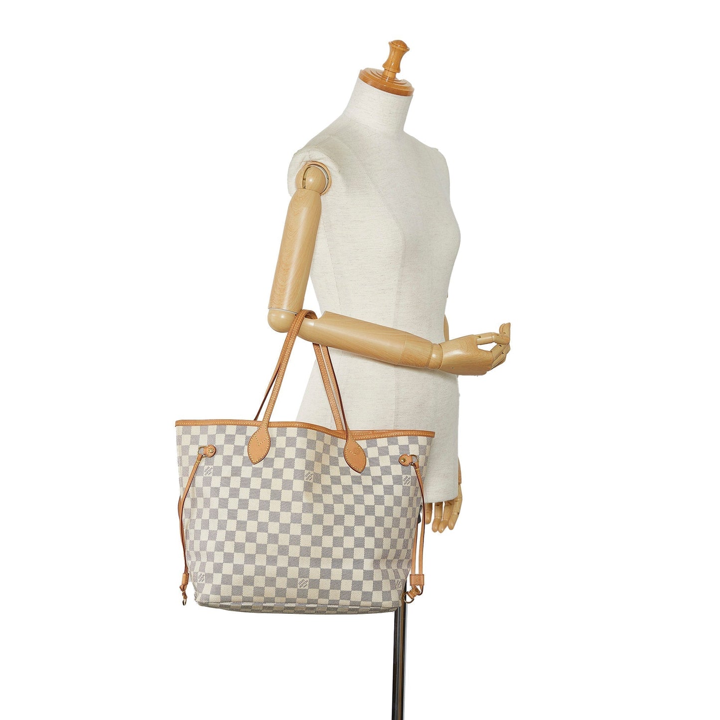 LOUIS VUITTON Damier Azur Neverfull MM Tote Bag