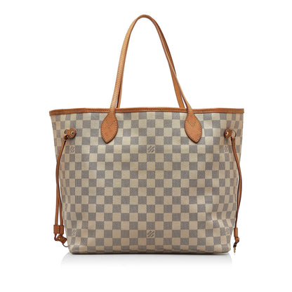 LOUIS VUITTON Damier Azur Neverfull MM Tote Bag