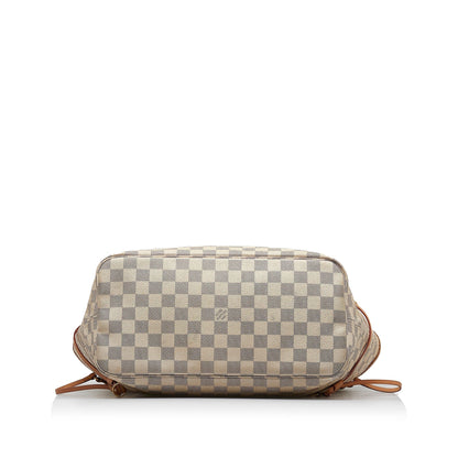 LOUIS VUITTON Damier Azur Neverfull MM Tote Bag