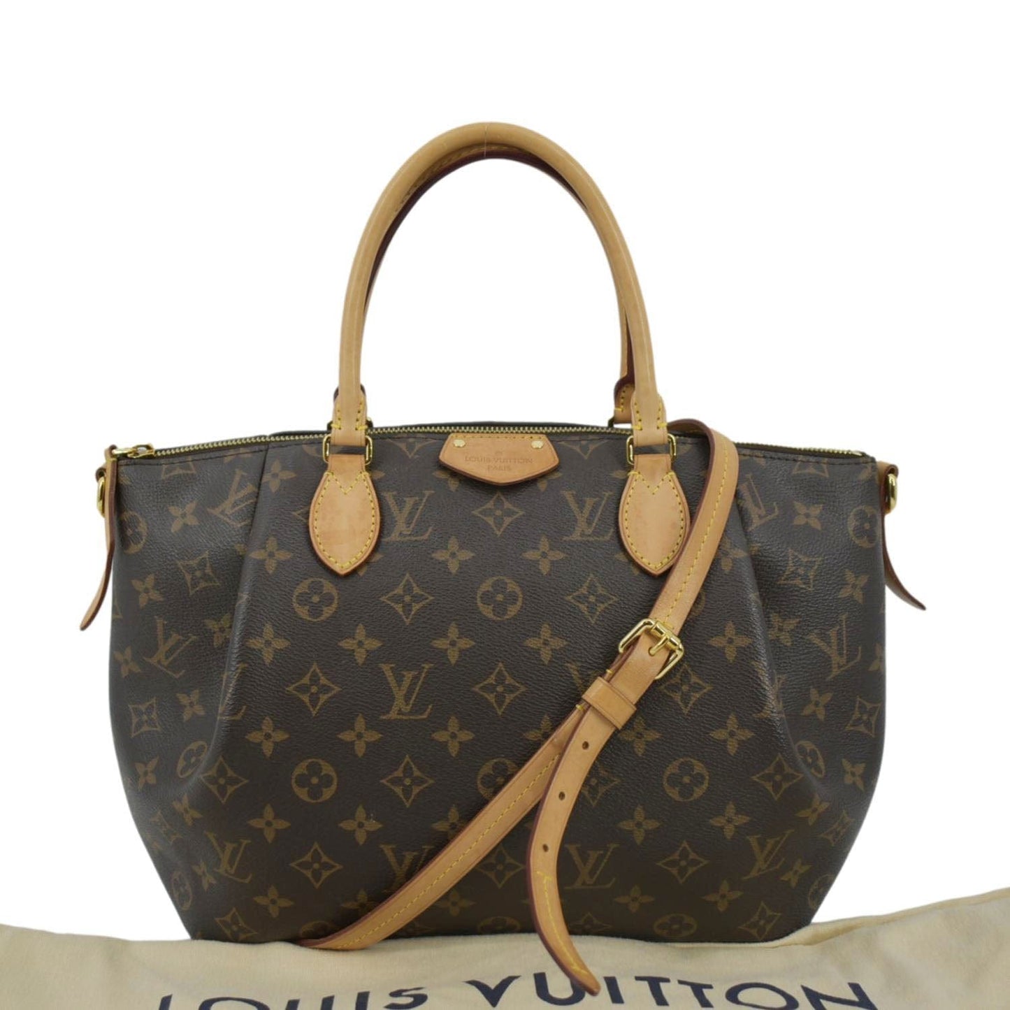 LOUIS VUITTON Turenne PM Monogram Canvas Shoulder Bag Brown