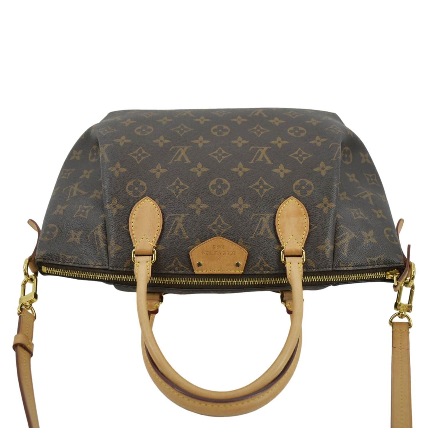 LOUIS VUITTON Turenne PM Monogram Canvas Shoulder Bag Brown