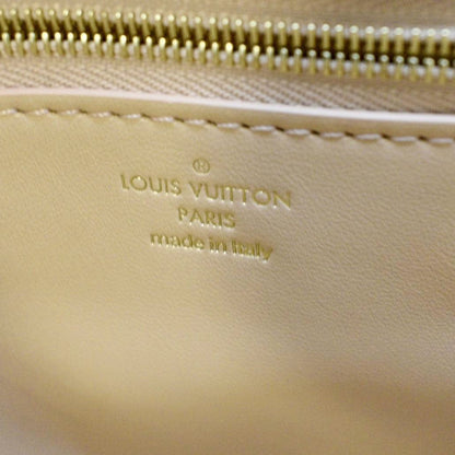 LOUIS VUITTON Twist MM Padded Lambskin Leather Shoulder Bag Beige