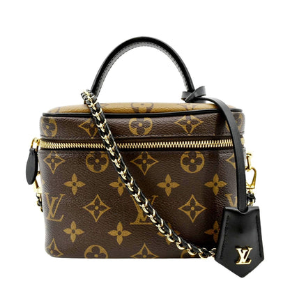 LOUIS VUITTON Vanity PM Monogram Reverse Canvas Crossbody Bag Brown