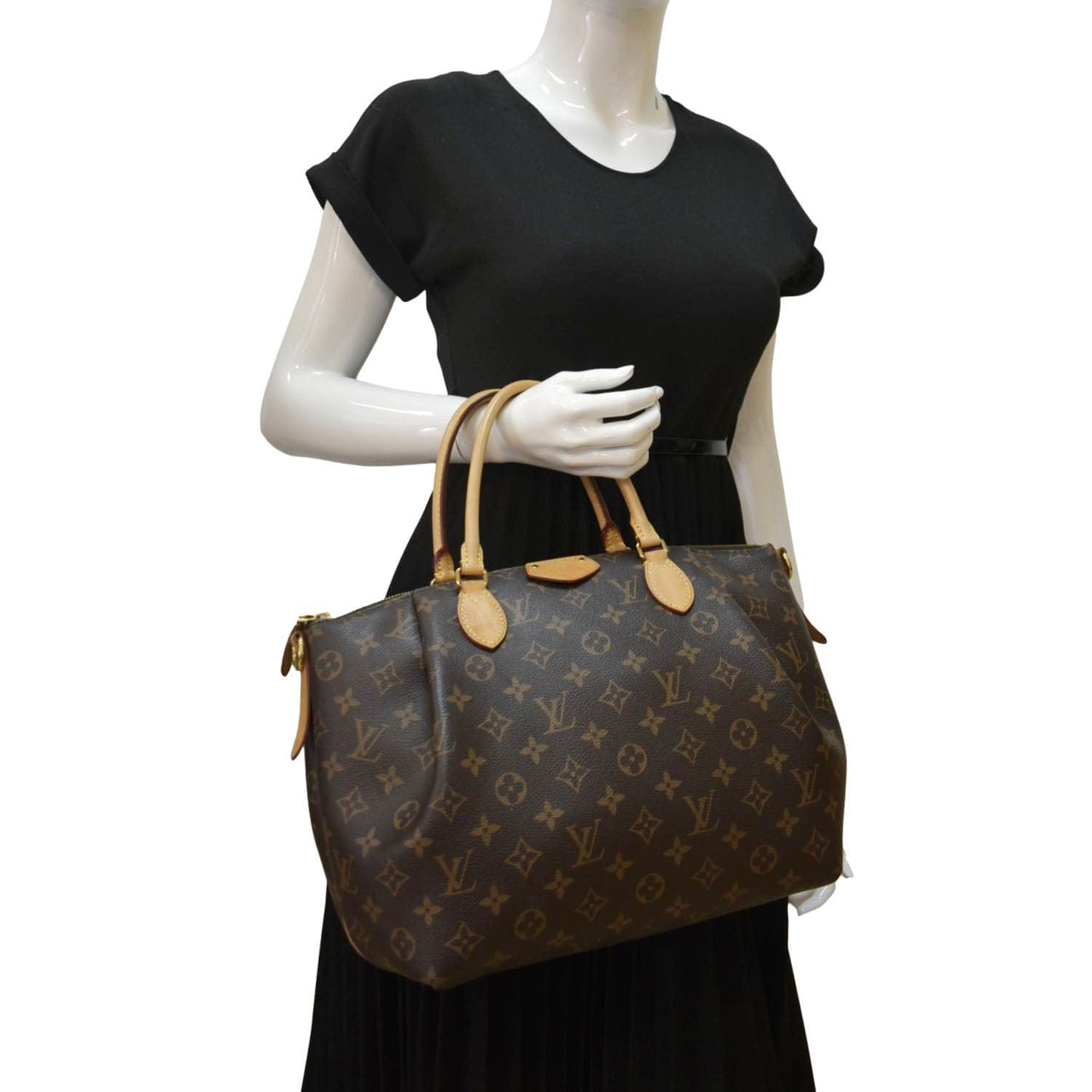 LOUIS VUITTON Turenne PM Monogram Canvas Shoulder Bag Brown