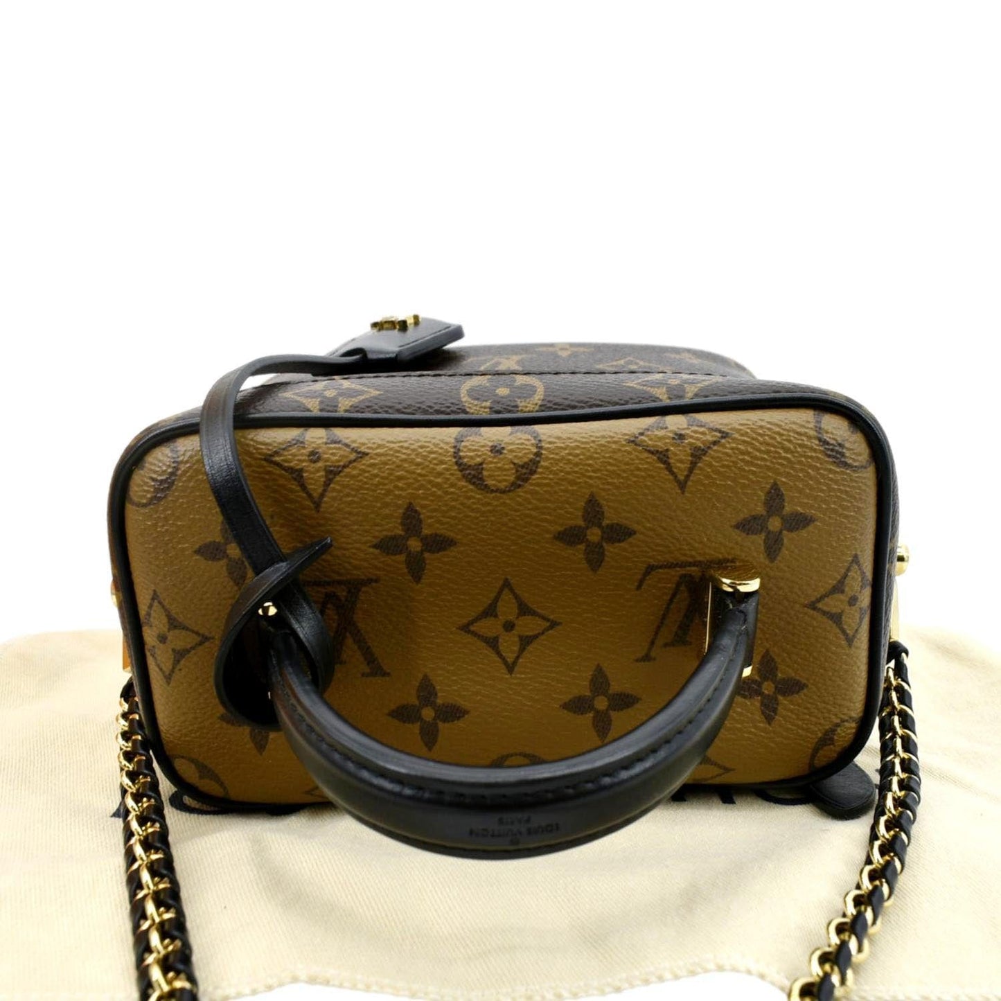 LOUIS VUITTON Vanity PM Monogram Reverse Canvas Crossbody Bag Brown