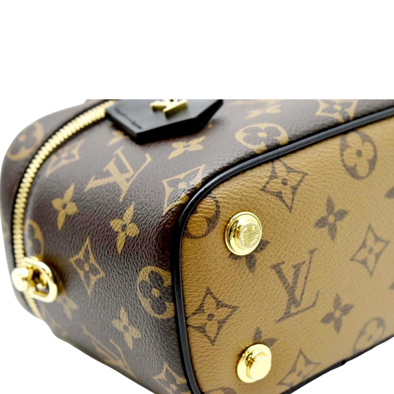 LOUIS VUITTON Vanity PM Monogram Reverse Canvas Crossbody Bag Brown