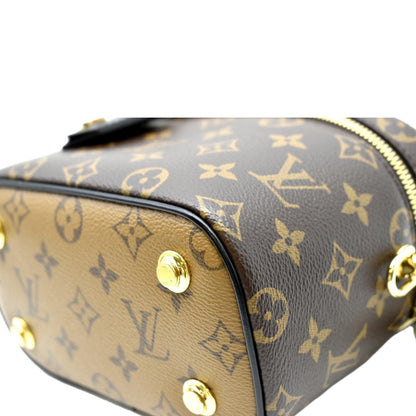 LOUIS VUITTON Vanity PM Monogram Reverse Canvas Crossbody Bag Brown