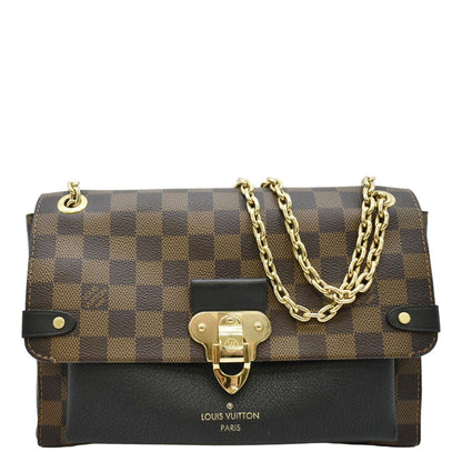 LOUIS VUITTON Vavin PM Damier Ebene Crossbody Bag Brown