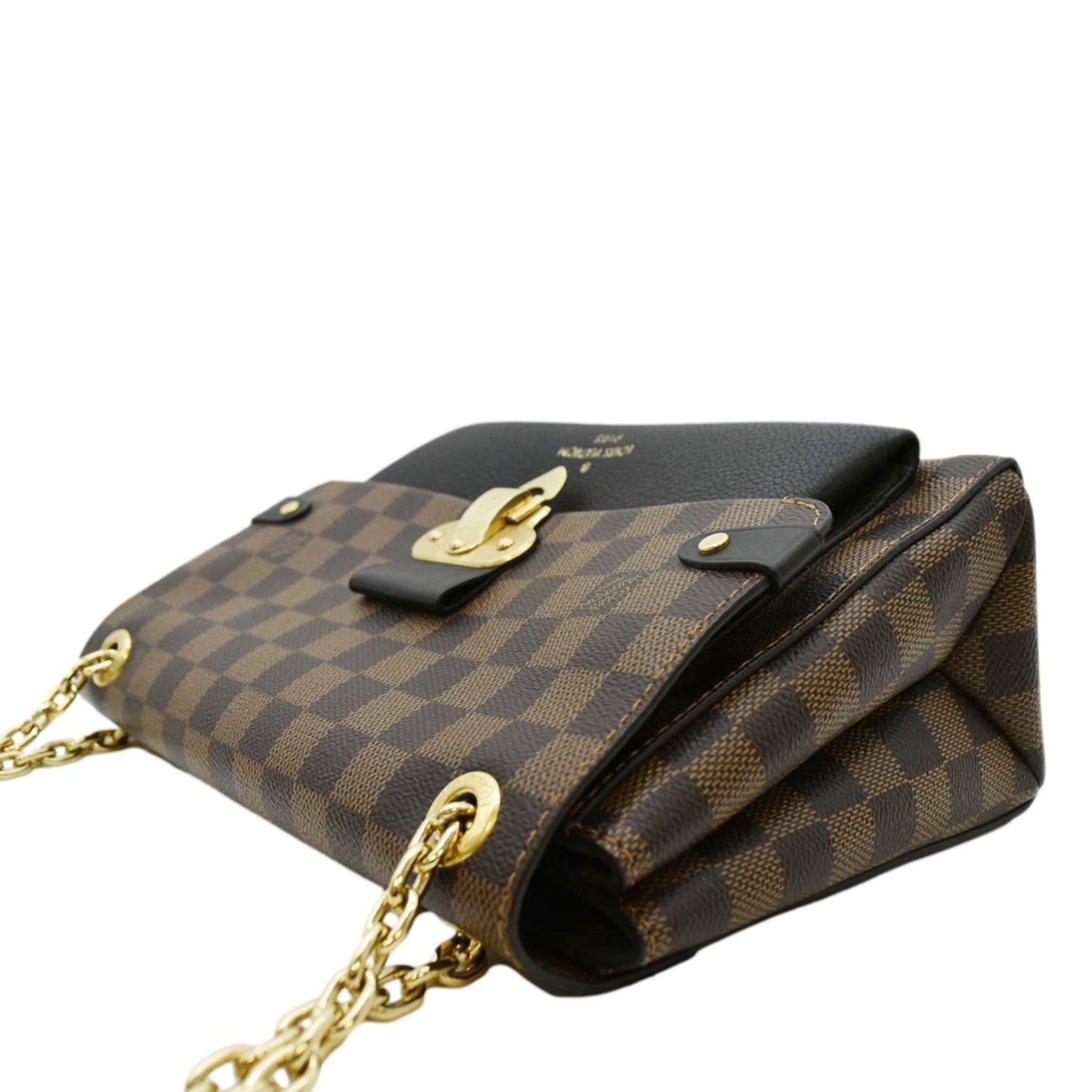 LOUIS VUITTON Vavin PM Damier Ebene Crossbody Bag Brown