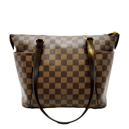 LOUIS VUITTON Totally PM Damier Ebene Tote Shoulder Bag Brown