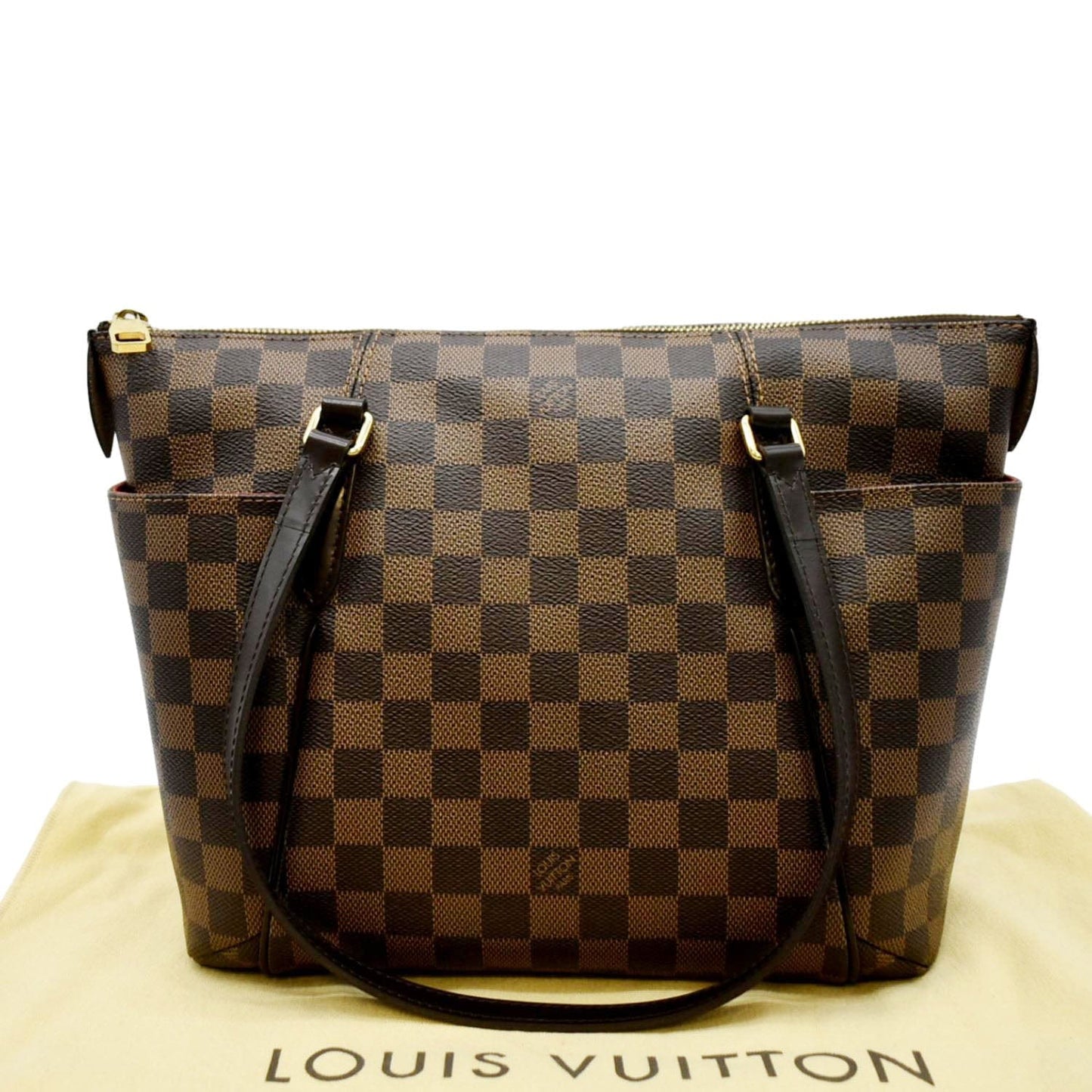 LOUIS VUITTON Totally PM Damier Ebene Tote Shoulder Bag Brown