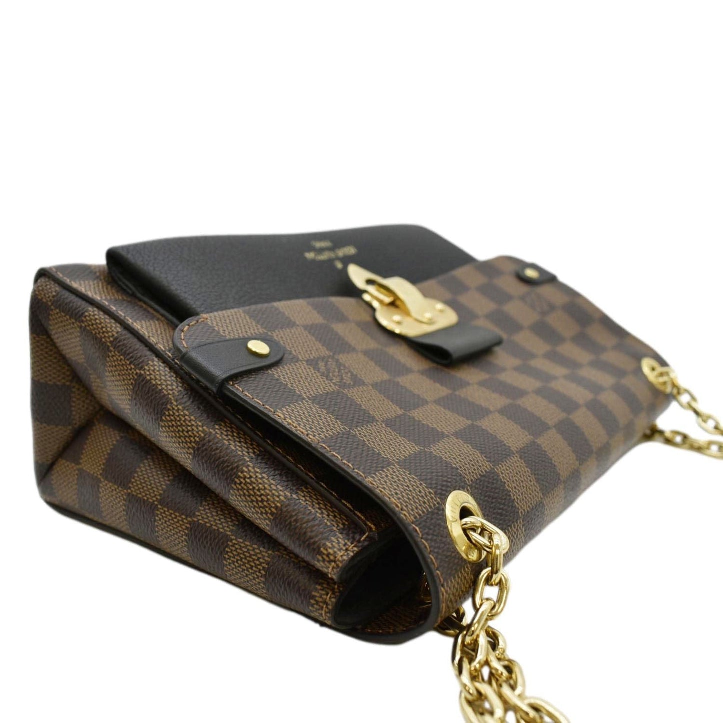 LOUIS VUITTON Vavin PM Damier Ebene Crossbody Bag Brown