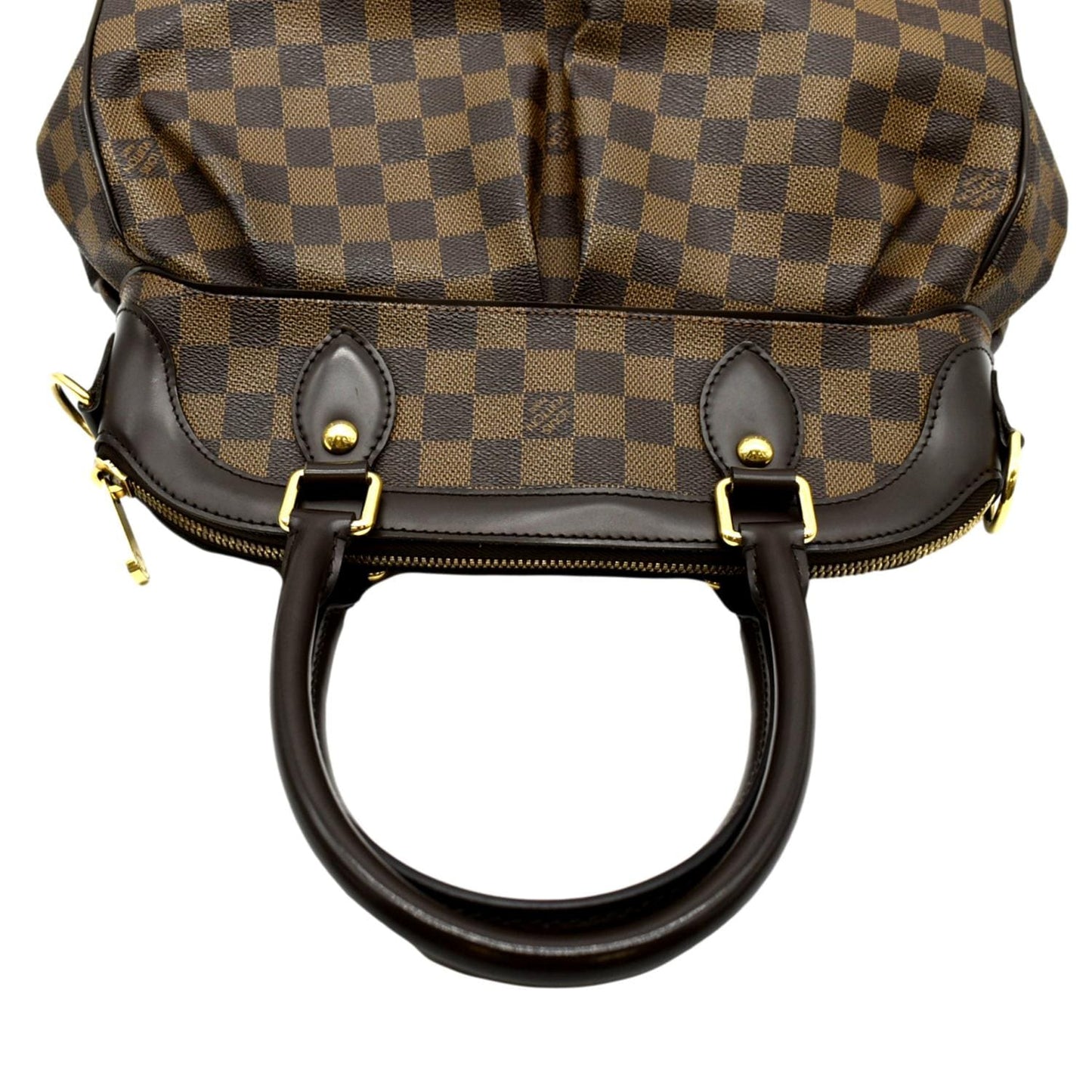 LOUIS VUITTON Trevi Damier Ebene 2way Shoulder Bag Brown