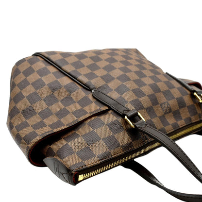 LOUIS VUITTON Totally PM Damier Ebene Shoulder Tote Bag Brown