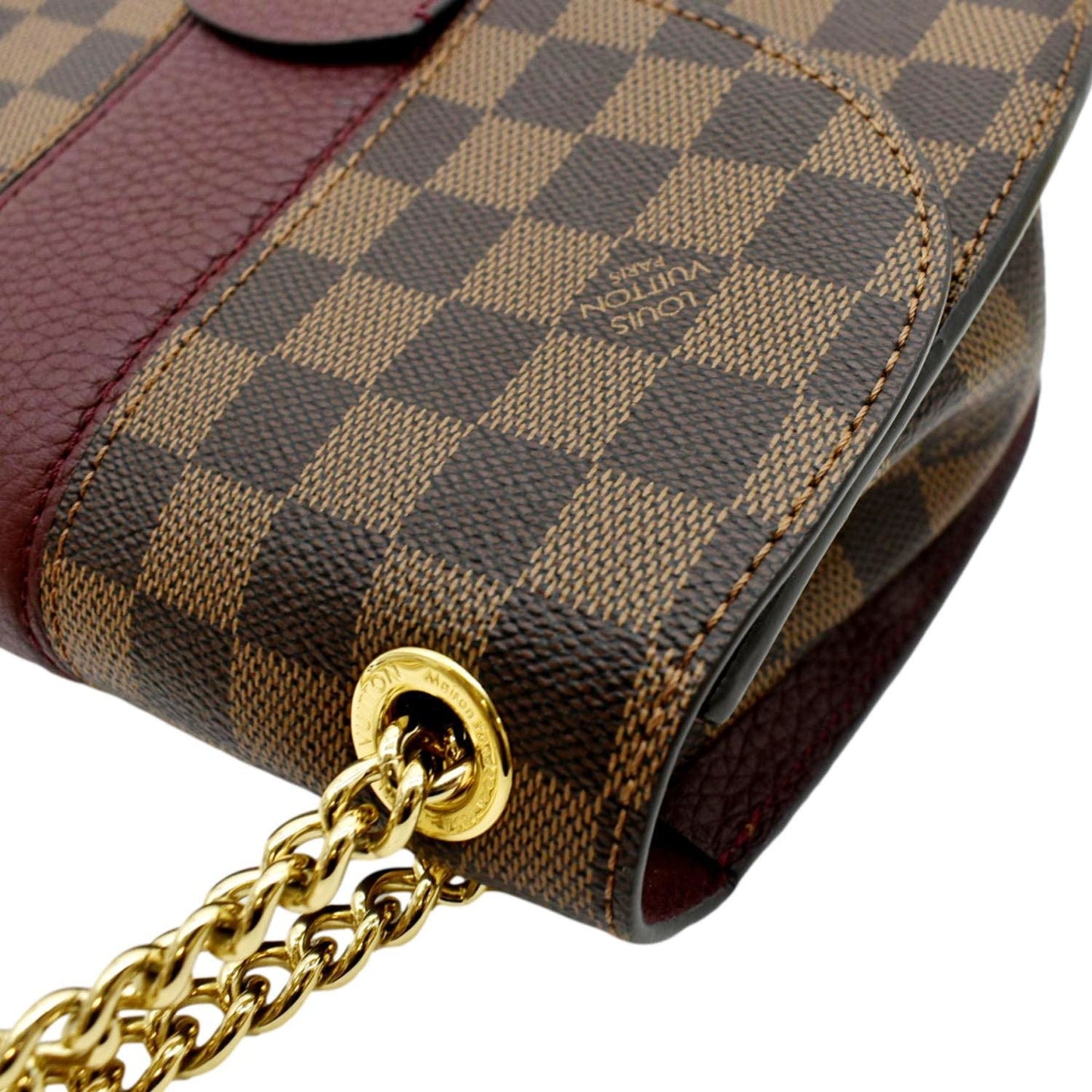 LOUIS VUITTON Wight Damier Ebene Shoulder Bag Brown