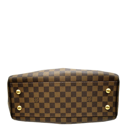 LOUIS VUITTON Trevi Damier Ebene 2way Shoulder Bag Brown