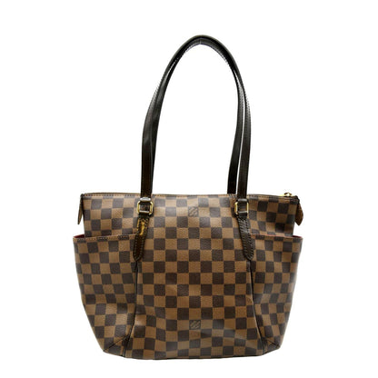 LOUIS VUITTON Totally PM Damier Ebene Shoulder Tote Bag Brown