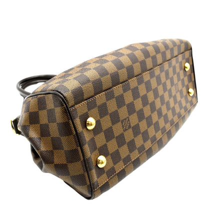 LOUIS VUITTON Trevi Damier Ebene 2way Shoulder Bag Brown