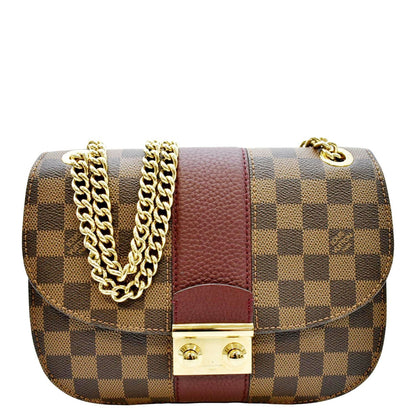 LOUIS VUITTON Wight Damier Ebene Shoulder Bag Brown