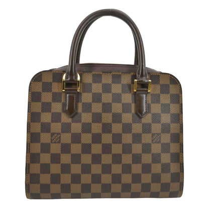 LOUIS VUITTON Triana Damier Ebene Shoulder Bag Brown