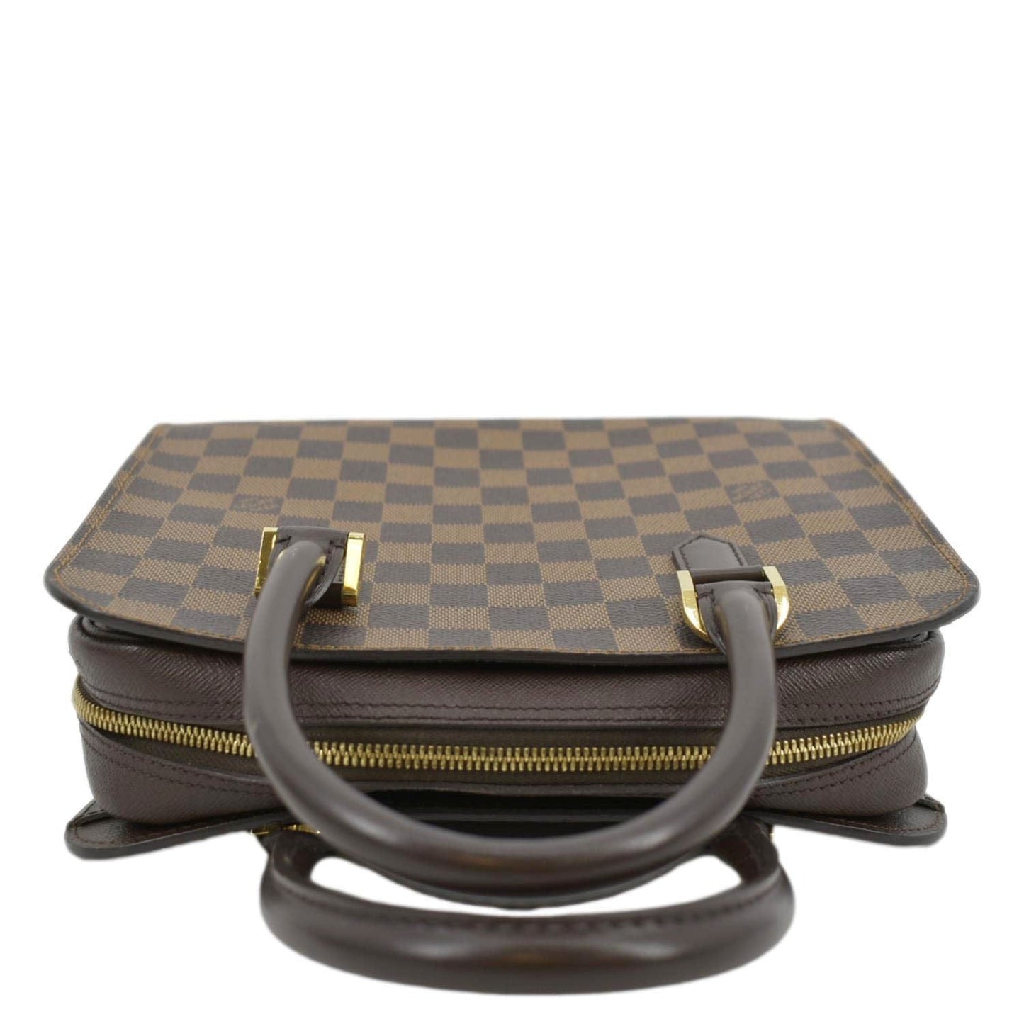 LOUIS VUITTON Triana Damier Ebene Shoulder Bag Brown