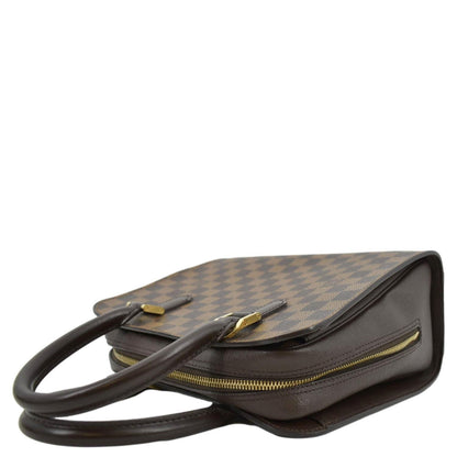 LOUIS VUITTON Triana Damier Ebene Shoulder Bag Brown