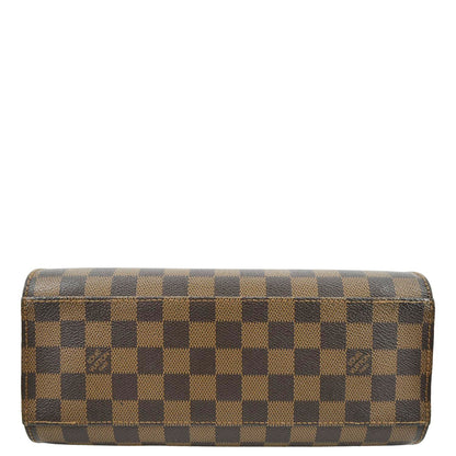 LOUIS VUITTON Triana Damier Ebene Shoulder Bag Brown