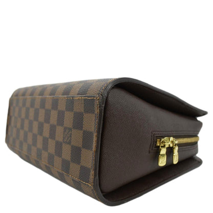 LOUIS VUITTON Triana Damier Ebene Shoulder Bag Brown