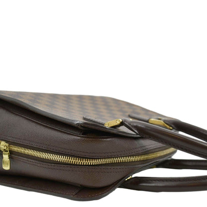 LOUIS VUITTON Triana Damier Ebene Shoulder Bag Brown