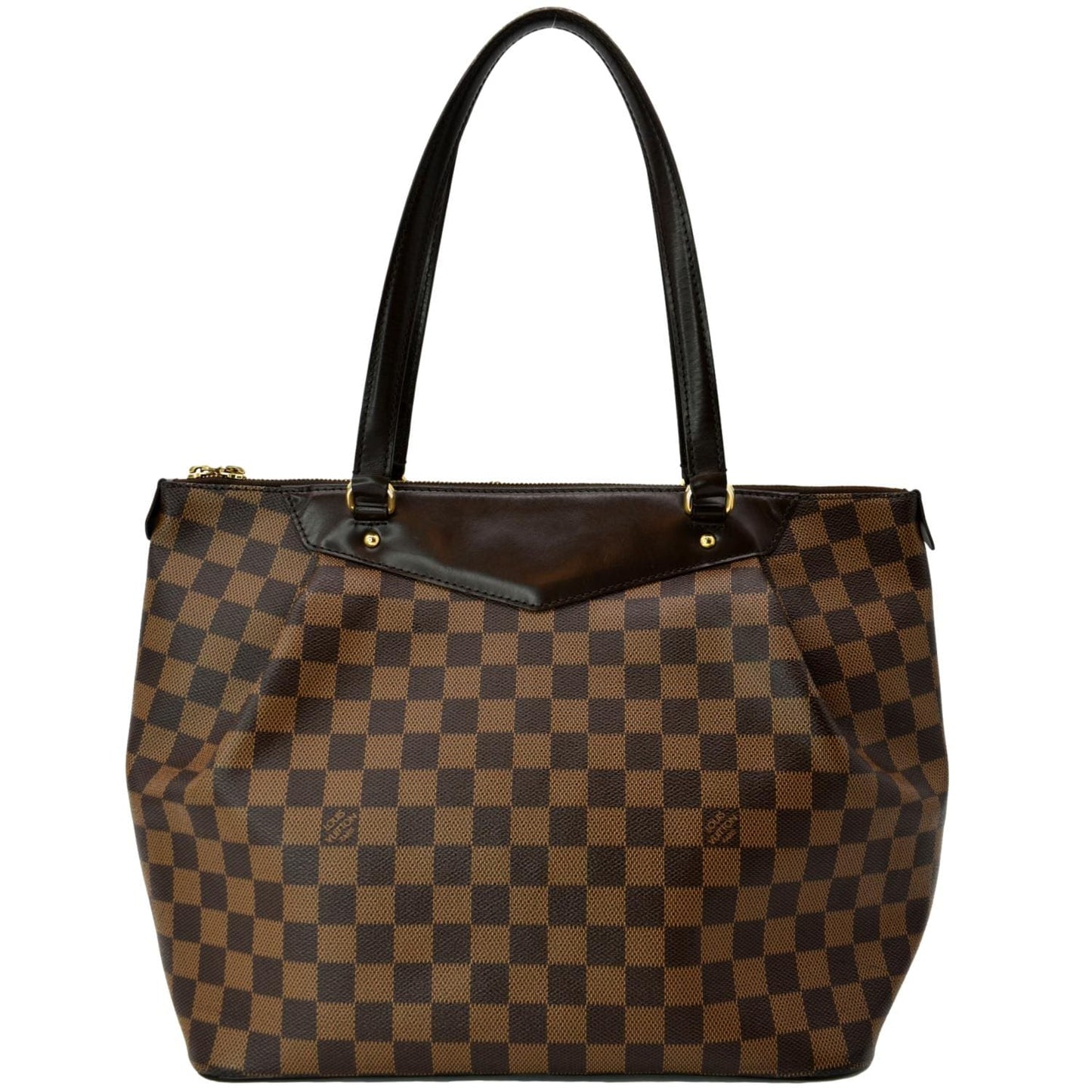 LOUIS VUITTON Westminster GM Damier Ebene Tote Shoulder Bag Brown