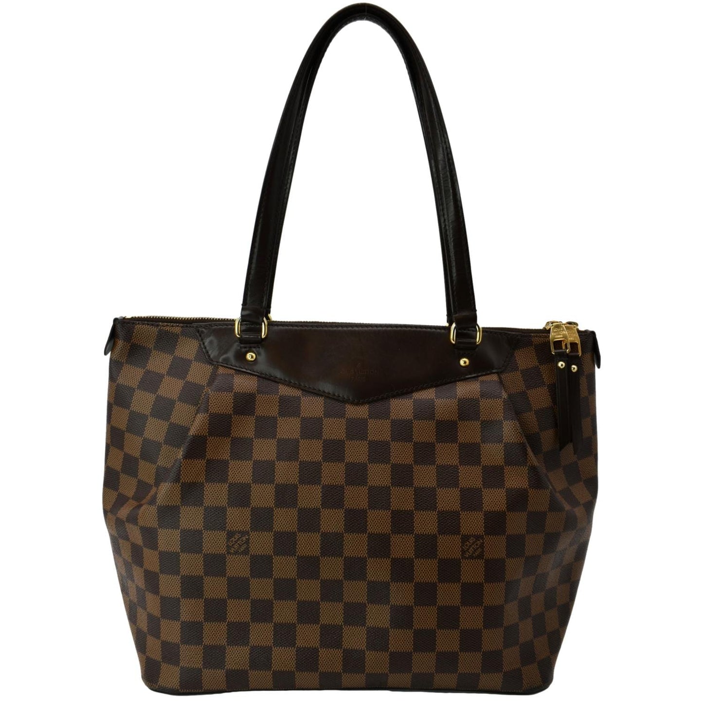 LOUIS VUITTON Westminster GM Damier Ebene Tote Shoulder Bag Brown