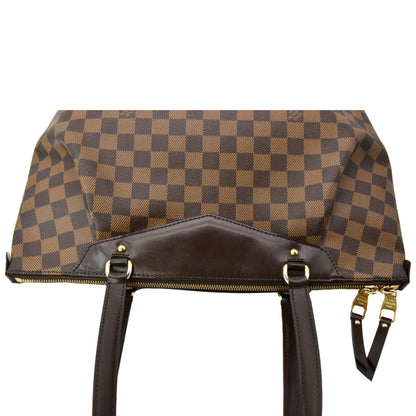 LOUIS VUITTON Westminster GM Damier Ebene Tote Shoulder Bag Brown