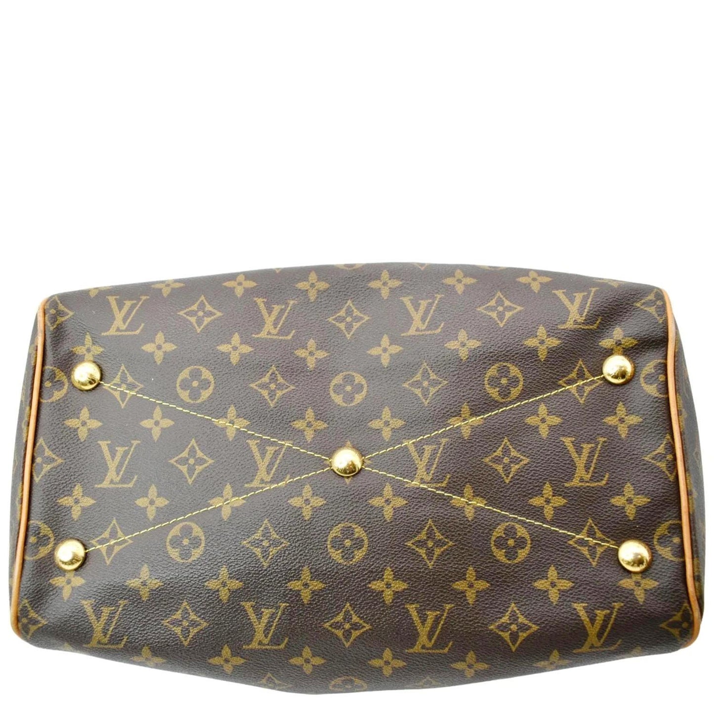 LOUIS VUITTON Tivoli GM Monogram Canvas Shoulder Bag Brown