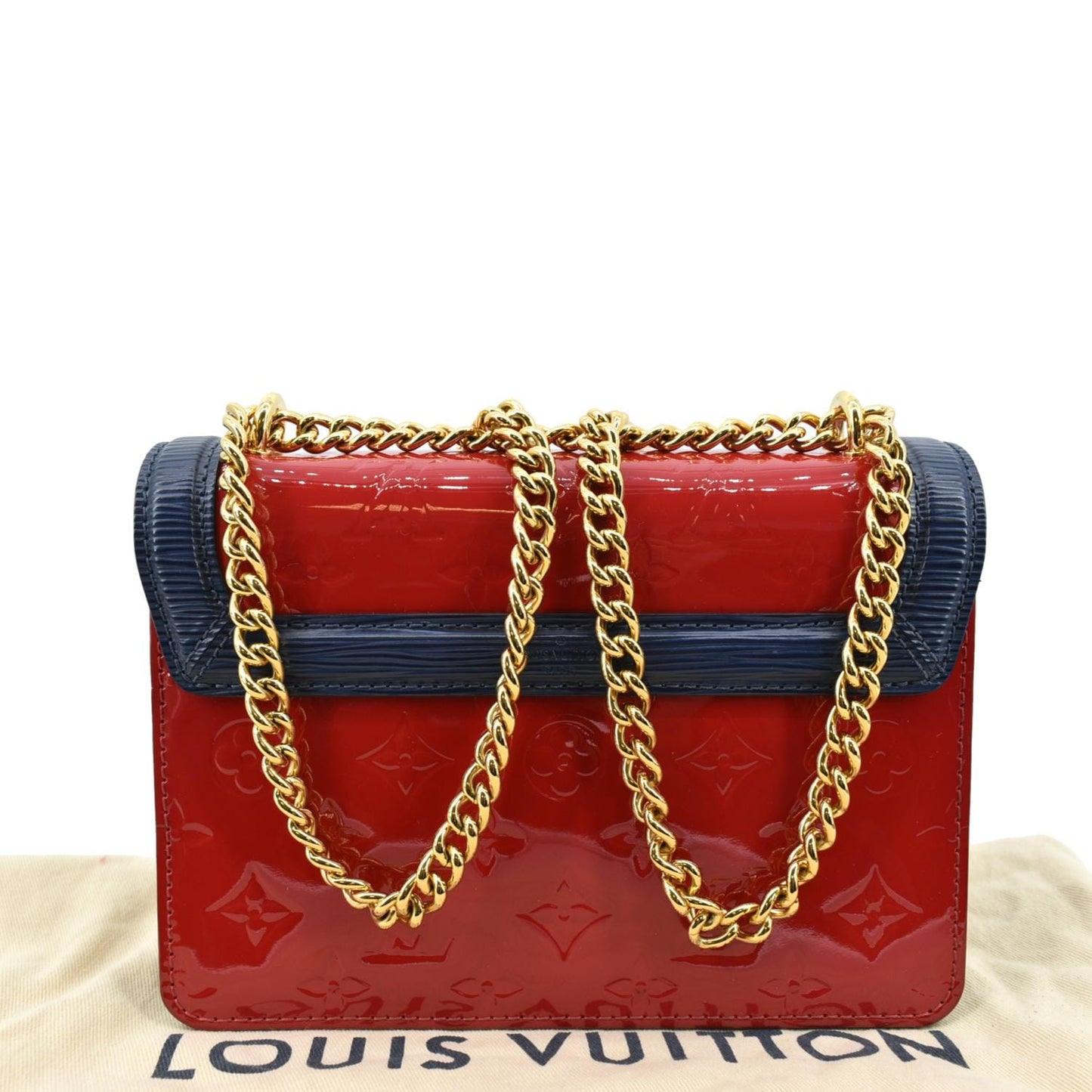 LOUIS VUITTON Wynwood Monogram Vernis Leather Crossbody Bag Red