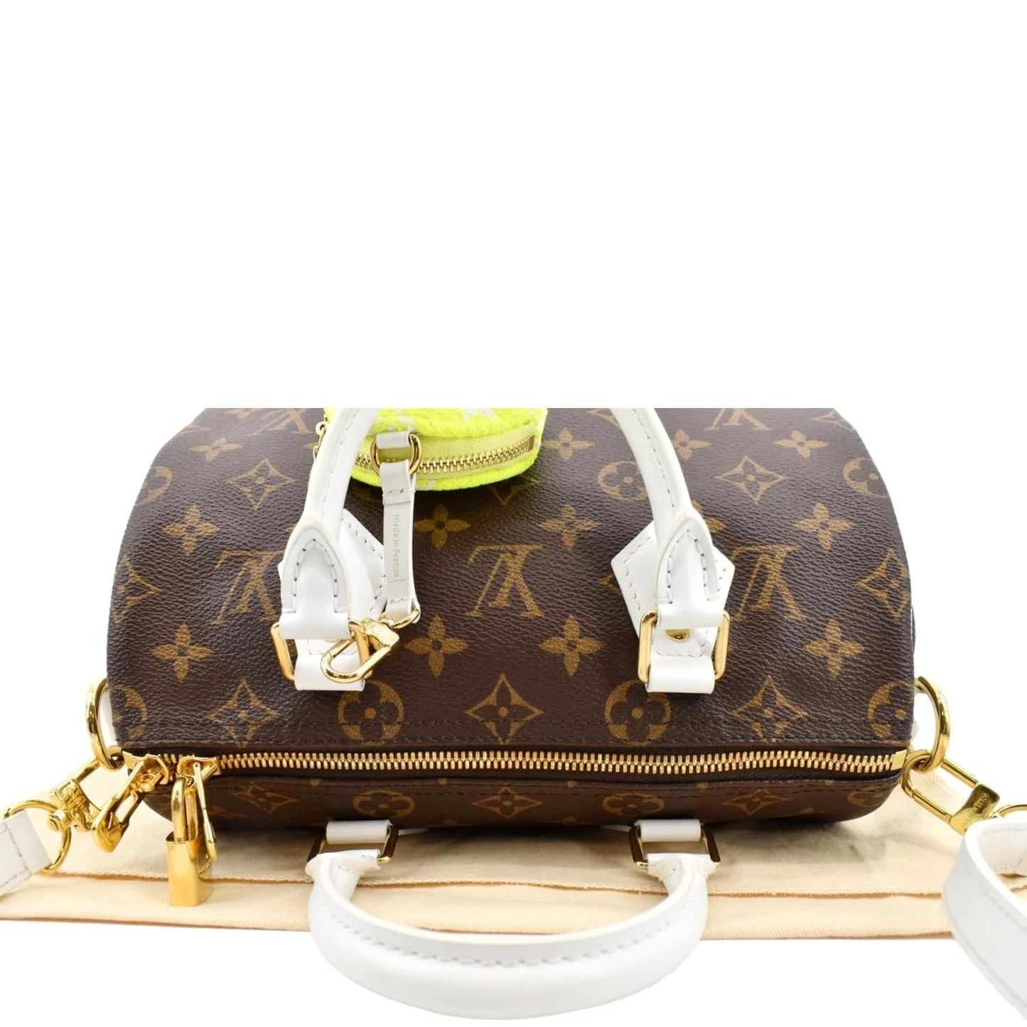 LOUIS VUITTON Women Speedy 25 Bandouliere Monogram Canvas Shoulder Bag Brown