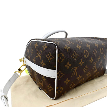 LOUIS VUITTON Women Speedy 25 Bandouliere Monogram Canvas Shoulder Bag Brown