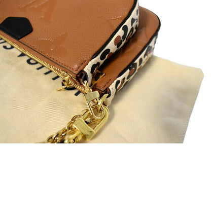 LOUIS VUITTON Wild at Heart Multi Pochette Accessoires Shoulder Bag Caramel