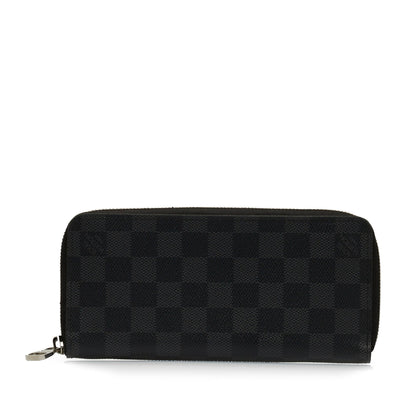 LOUIS VUITTON Damier Graphite Vertical Zippy Wallet Long Wallets