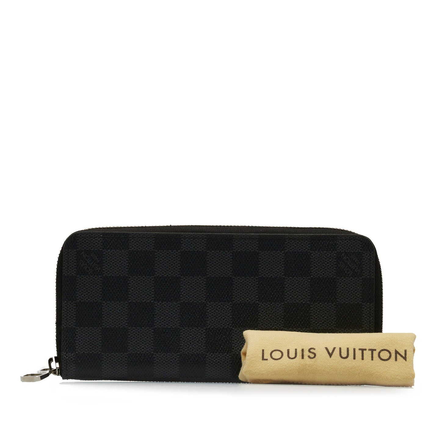 LOUIS VUITTON Damier Graphite Vertical Zippy Wallet Long Wallets