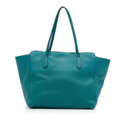 Blue Gucci Medium Swing Tote