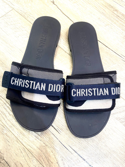 CHRISTIAN DIOR DIO(R)EVOLUTION SLIDE SANDALS