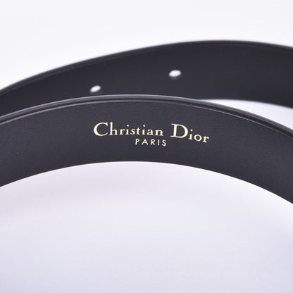 CHRISTIAN DIOR Saddle Belt Black Ultrasmooth