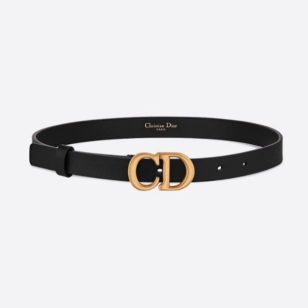 Christian Dior Logo Calfskin Saddle Belt