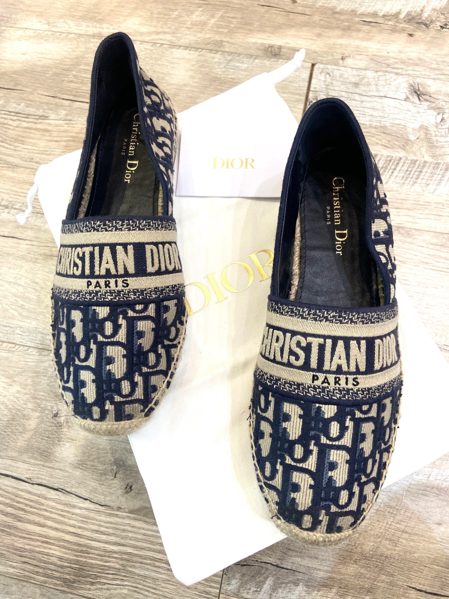 CHRISTIAN DIOR OBLIQUE GRANVILLE ESPADRILLES