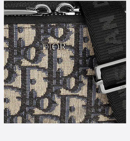 CHRISTIAN DIOR POUCH DIOR OBLIQUE JACQUARD WITH STRAP