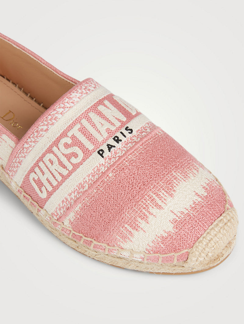 Christian Dior Embroidered D-Stripes Granville Espadrille