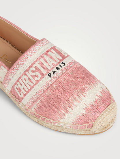 Christian Dior Embroidered D-Stripes Granville Espadrille