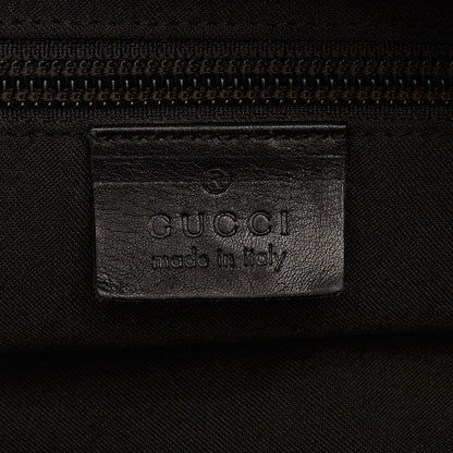 Black Gucci GG Canvas Web Tote