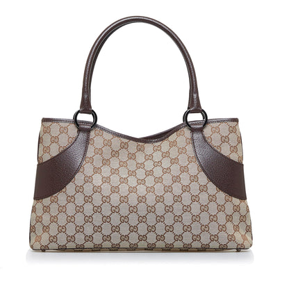 Brown Gucci GG Canvas Tote