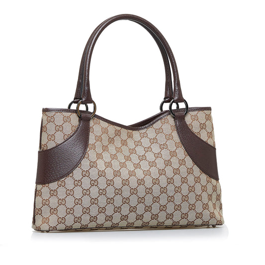 Brown Gucci GG Canvas Tote